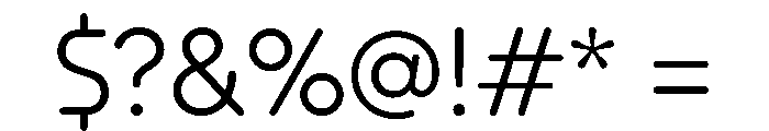 Plastik Light Font OTHER CHARS