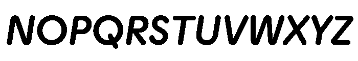 Plastik MediumItalic Instance Font UPPERCASE