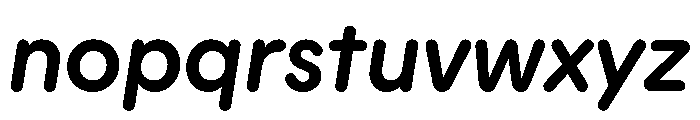 Plastik MediumItalic Instance Font LOWERCASE