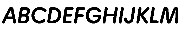 Plastik MediumItalic Font UPPERCASE