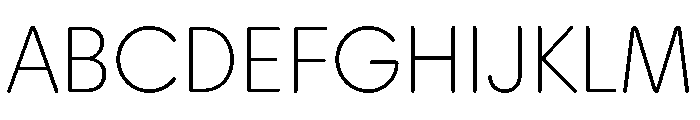 Plastik Thin Instance Font UPPERCASE