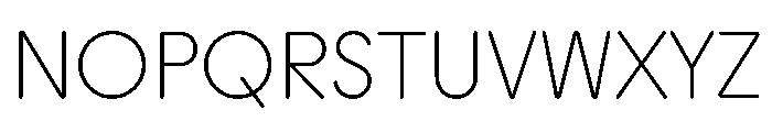Plastik Thin Instance Font UPPERCASE