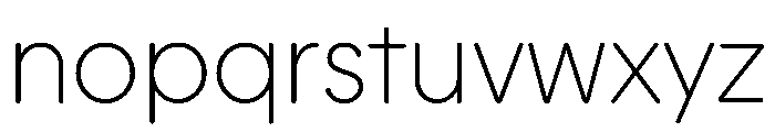 Plastik Thin Instance Font LOWERCASE
