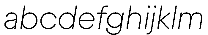 Plastik ThinItalic Instance FONT