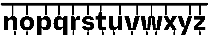 PlastiqueFrame Bold Font LOWERCASE
