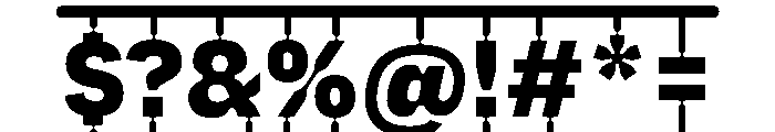 PlastiqueFrame Heavy Font OTHER CHARS