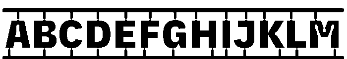 PlastiqueFrame Heavy Font UPPERCASE