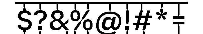 PlastiqueFrame Regular Font OTHER CHARS