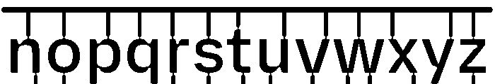 PlastiqueFrame Regular Font LOWERCASE
