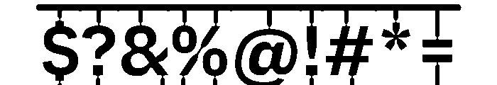 PlastiqueFrame SemiBold Font OTHER CHARS