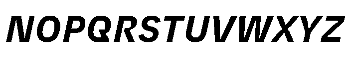 PlastiqueSans BoldItalic Font UPPERCASE