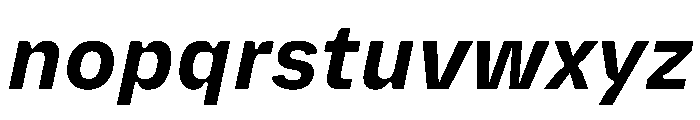 PlastiqueSans BoldItalic Font LOWERCASE