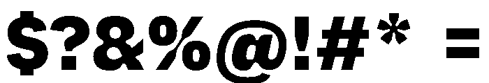 PlastiqueSans Heavy Font OTHER CHARS