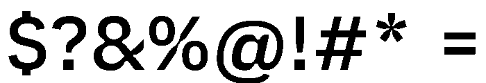 PlastiqueSans Medium Font OTHER CHARS