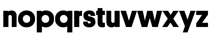 Platform Bold Font LOWERCASE