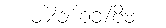 Platform Hairline Font OTHER CHARS