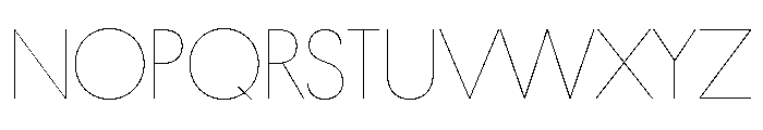 Platform Hairline Font UPPERCASE