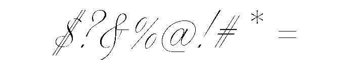Playground Thin Font OTHER CHARS