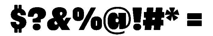 Please Heavy Font OTHER CHARS