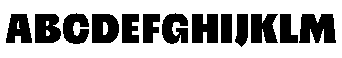 Please Heavy Font UPPERCASE