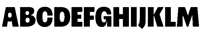 PleaseDisplay Black Font UPPERCASE