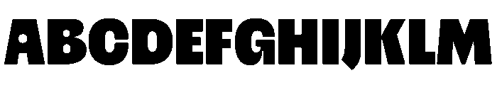 PleaseDisplay Heavy Font UPPERCASE