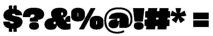 PleasePoster Jumbo Instance Font OTHER CHARS