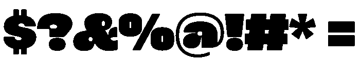 PleasePoster Jumbo Font OTHER CHARS