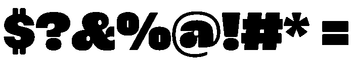 PleasePoster Super Instance Font OTHER CHARS