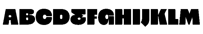 PleasePoster Super Instance Font UPPERCASE