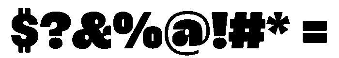 PleasePoster Ultra Instance Font OTHER CHARS