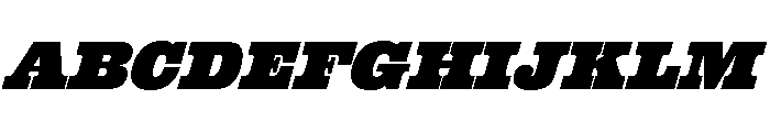 Plinc Behemoth Plinc Behemoth Italic Font UPPERCASE