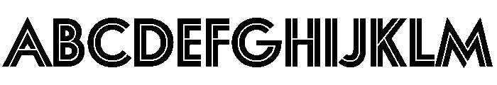 Plinc Inline Plinc Inline Font UPPERCASE