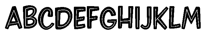 Plinc Raymund Circus Plinc Raymund Circus Inline Font UPPERCASE