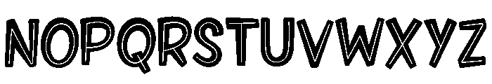 Plinc Raymund Circus Plinc Raymund Circus Inline Font UPPERCASE