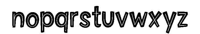 Plinc Raymund Circus Plinc Raymund Circus Inline Font LOWERCASE