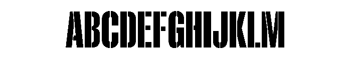 Plinc Swiss Interlock Plinc Swiss Interlock Stencil FONT