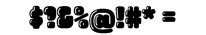 Plinc Thud Plinc Thud Shiny Font OTHER CHARS