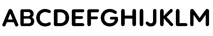 PloniRoundAAA D Bold Font UPPERCASE