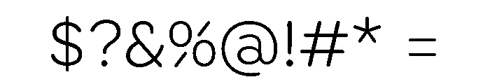 PloniRoundAAA Light Font OTHER CHARS