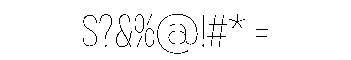 PloniTzarMLv2AAA Thin Font OTHER CHARS