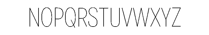 PloniTzarMLv2AAA Thin Font UPPERCASE