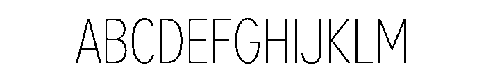 PloniTzarMLv2AAA U Light Font UPPERCASE