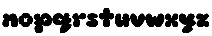 Pluff Sharp Font LOWERCASE