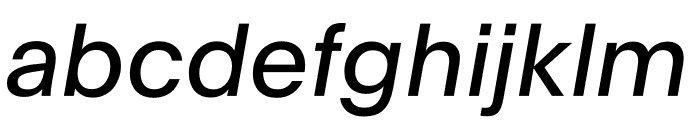 Plain Regular Italic Font LOWERCASE