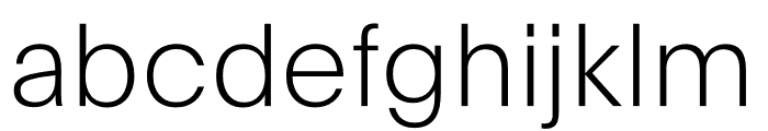 Plain Ultralight Font LOWERCASE