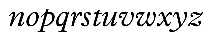 PlantinStd-Italic Font LOWERCASE