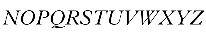 PlantinStd-LightItalic Font UPPERCASE