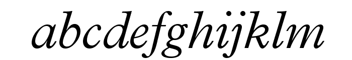 PlantinStd-LightItalic Font LOWERCASE