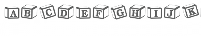 play blocks monogram font Font UPPERCASE